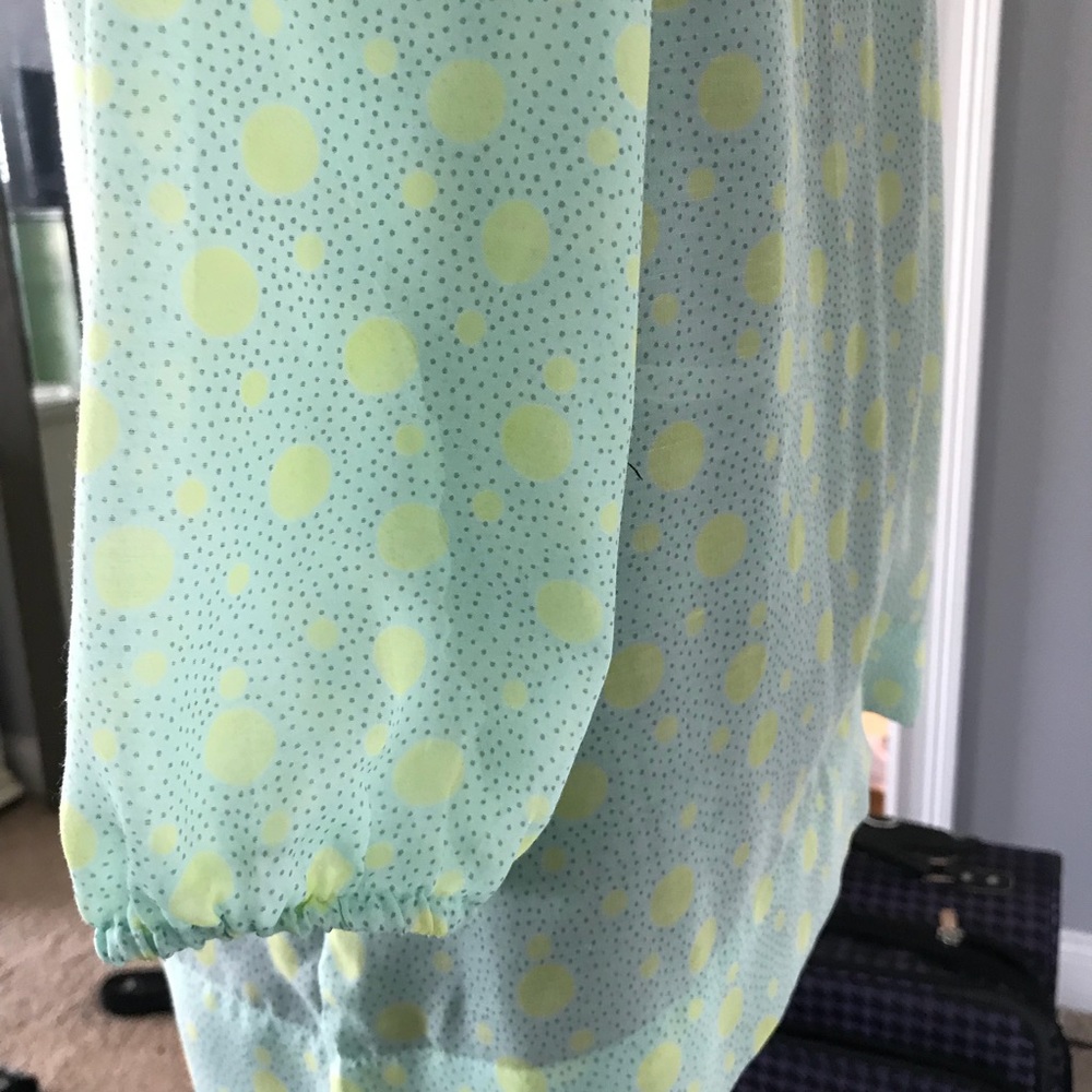 LOFT. Mint boho top. - Picture 5 of 7